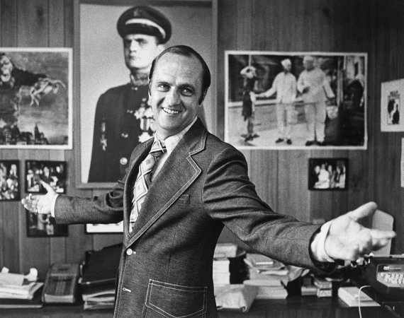 (Original Caption) 9/1972: Close-up of actor/comedian Bob Newhart in his office at home.