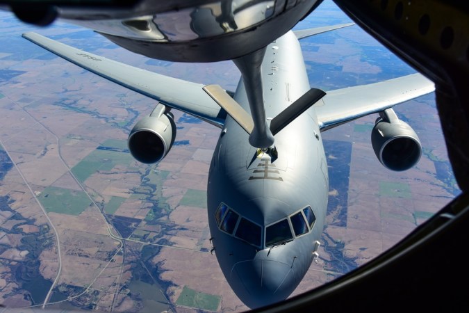 Air Force’s newest tanker flies around the world for the first time