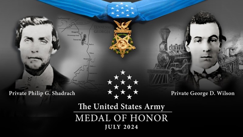 Two Civil War soldiers awarded Medal of Honor for Great Locomotive Chase