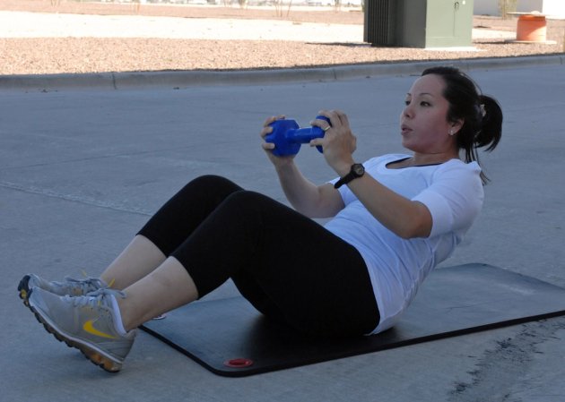 woman working out