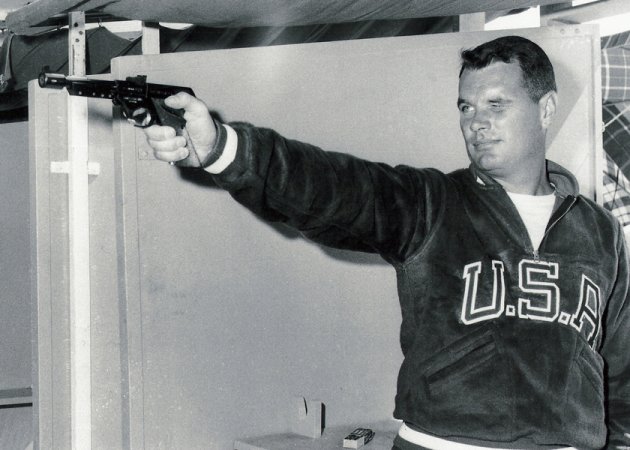 The last US Olympian to win gold in pistol was a Marine