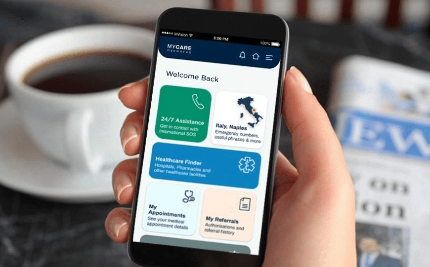 The MyCare Overseas app