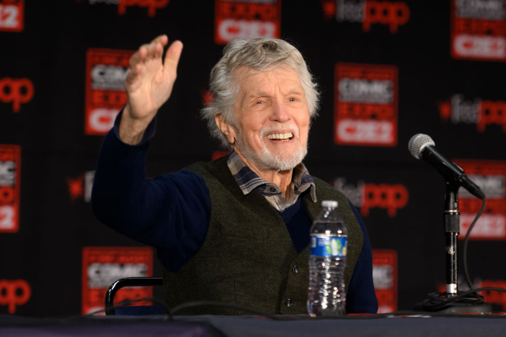 CHICAGO, ILLINOIS - APRIL 26: Tom Skerritt speaks at a panel during the C2E2 Chicago Comic & Entertainment Expo at McCormick Place on April 26, 2024 in Chicago, Illinois. (Photo by Daniel Boczarski/Getty Images)