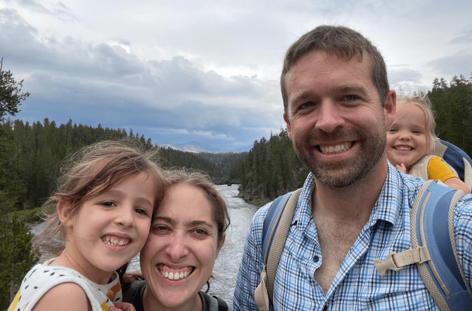 family at yellowstone