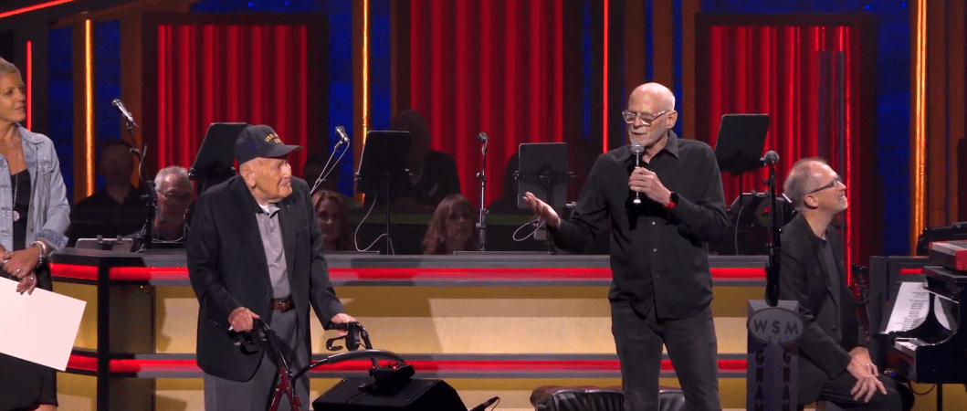 Bill Allen honored at the Grand Ole Opry on stage