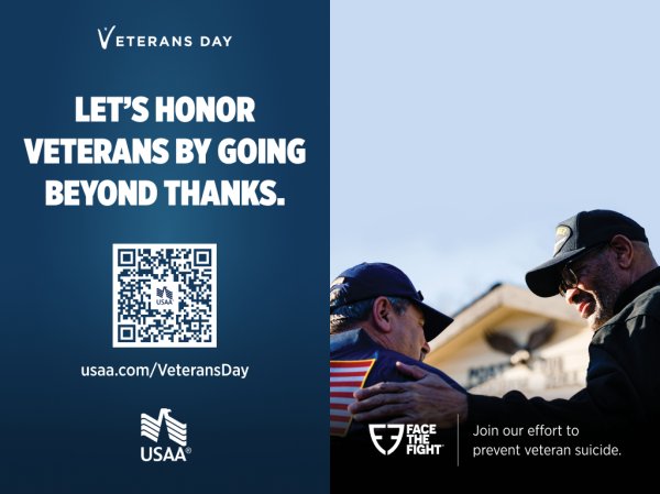 USAA calls for ‘National Moment of Veteran Connection’ on Veterans Day