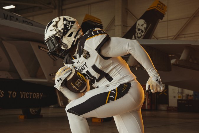 Navy hoists the Jolly Roger for 2024 Army-Navy Game uniform