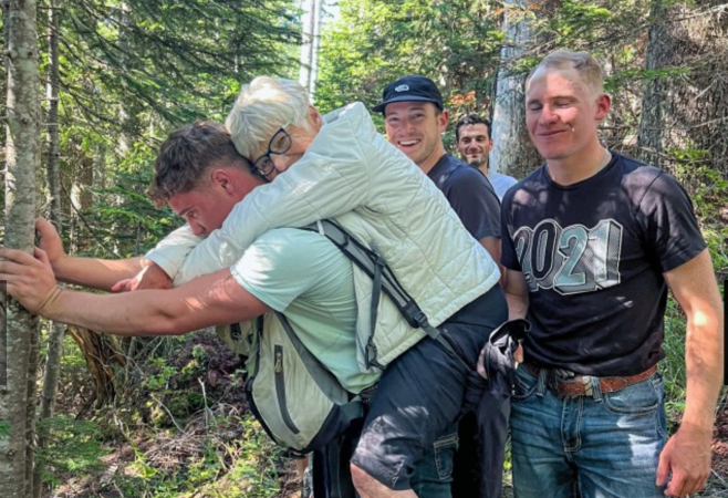 Airman carries 79-year-old woman on his back after hiking accident