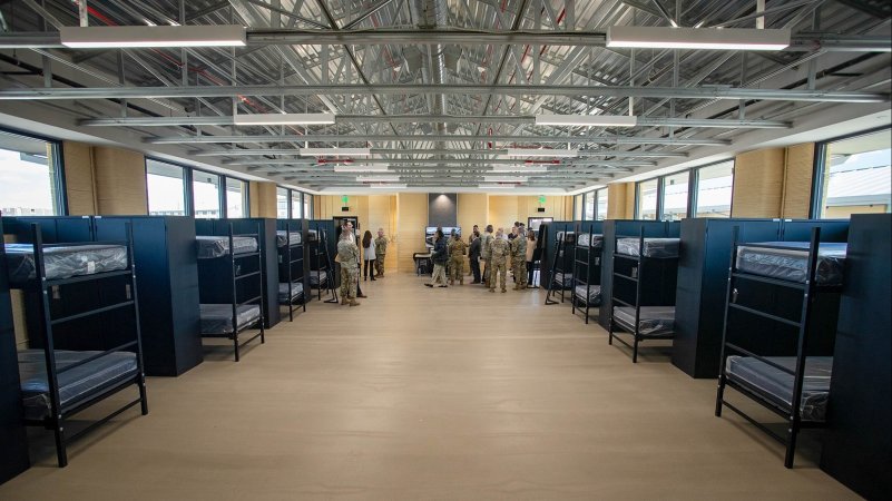 The Army 3D-printed barracks at Fort Bliss