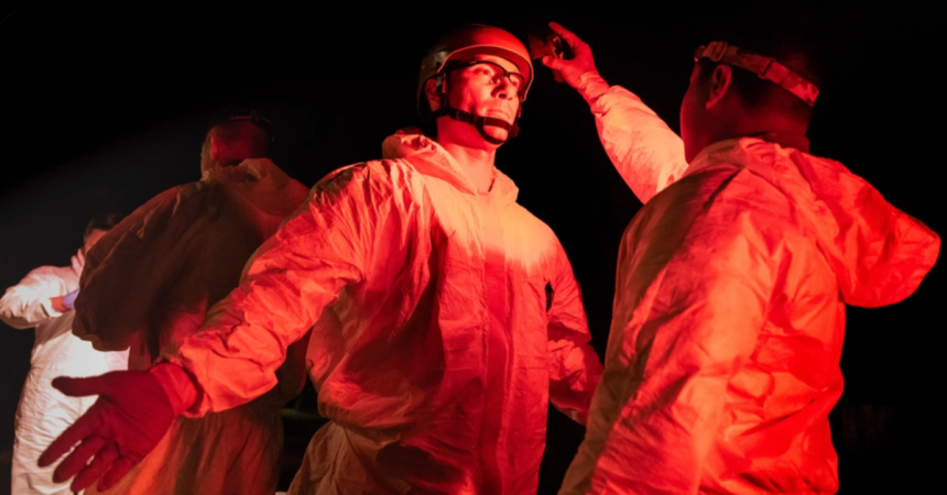 Soldiers from Nuclear Disablement Team 3 and 2nd CBRNE Response Team, 46th Chemical Company, participate in Exercise Prominent Hunt in Camp Blanding, Florida. The U.S. Army’s three Nuclear Disablement Teams were selected for the Army Deployment Excellence Award in the small unit category. Photo courtesy of FBI Jacksonville.