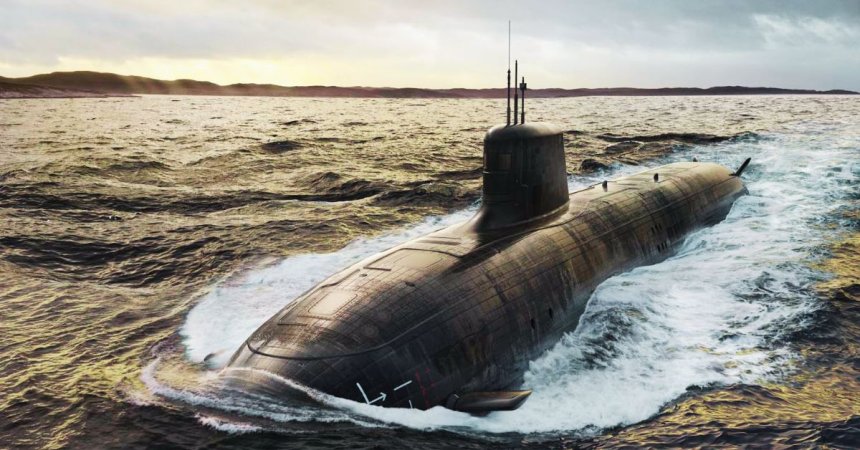 Rendering of SSN-AUKUS submarine (BAE Systems)