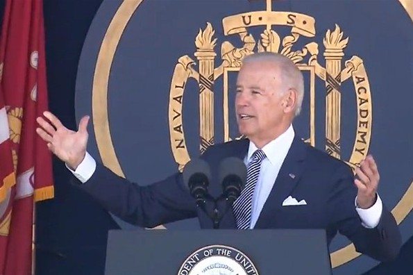 Top 9 jokes from Vice President Biden’s Naval Academy commencement speech