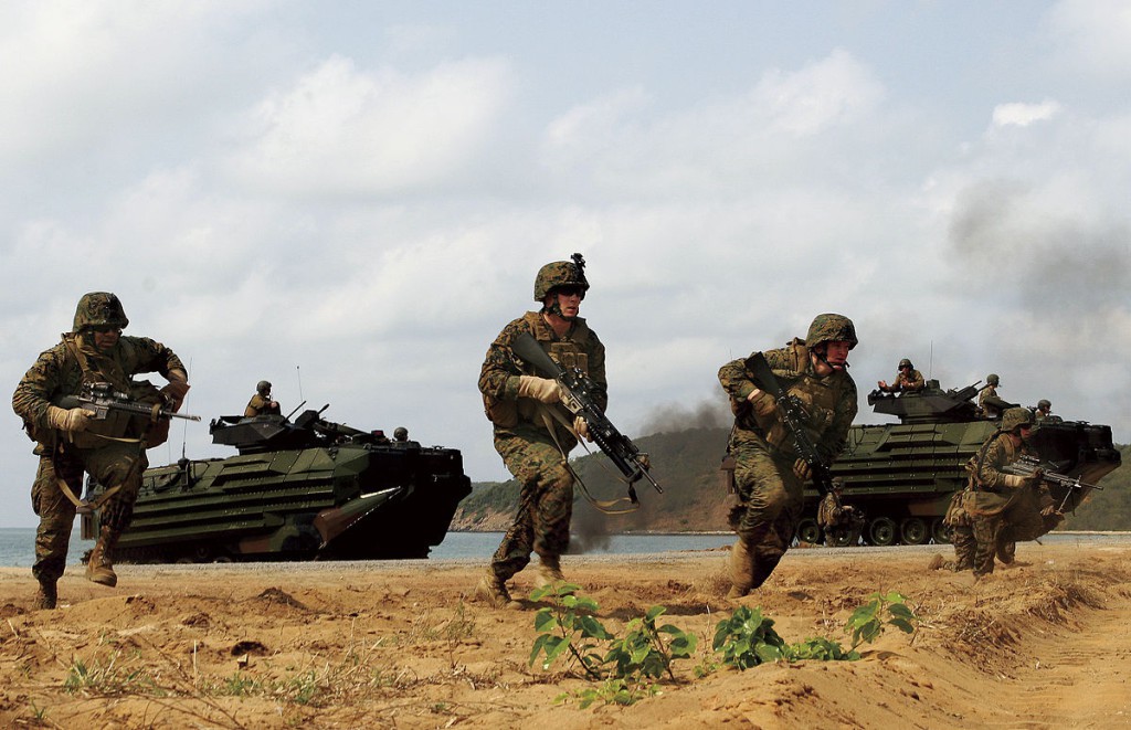 Marines taking a beach