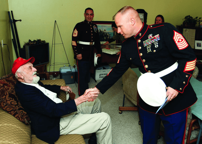 Marine who raised first flag on Iwo Jima dies at 94