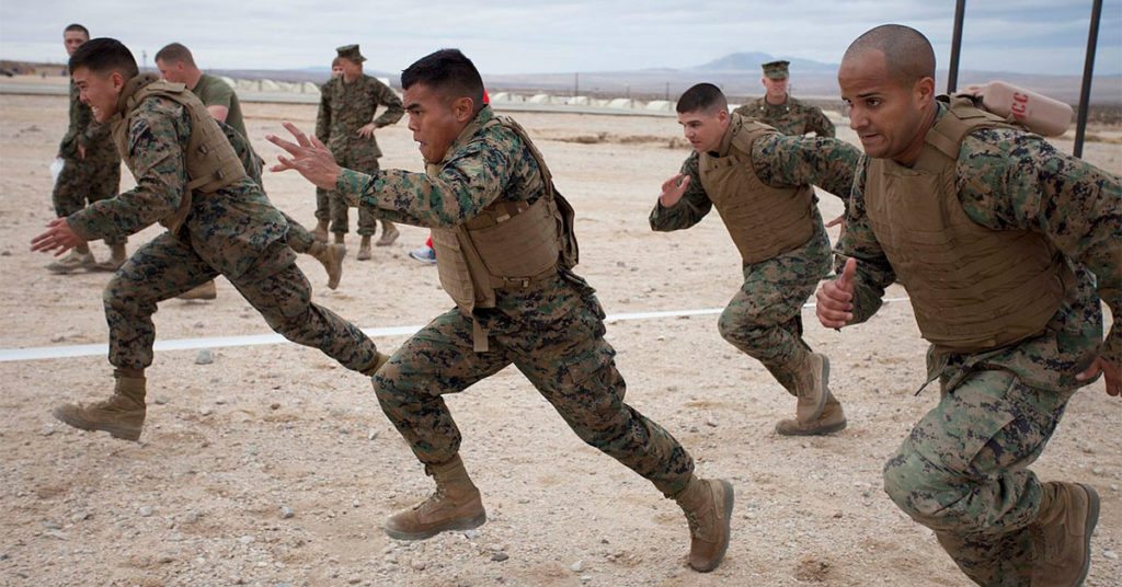 marines running