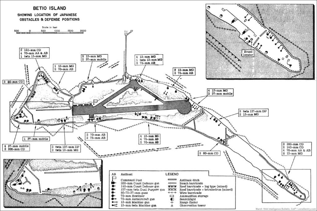 map of betio island