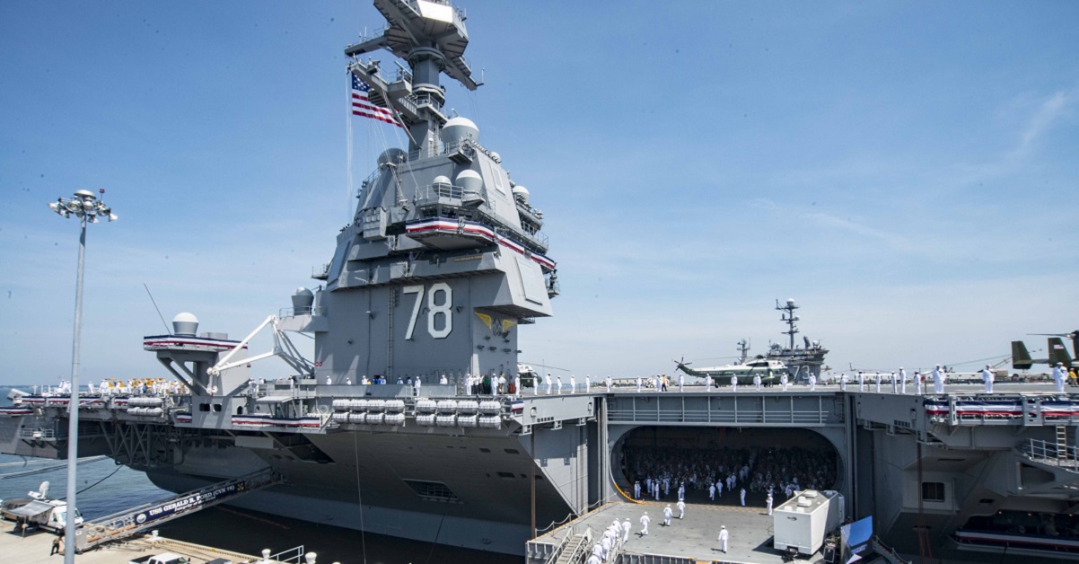 This is why there are no urinals on the Navy’s newest supercarrier