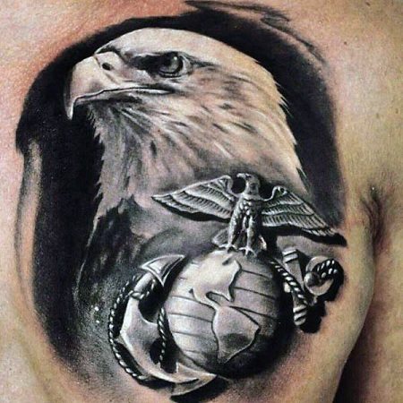 An eagle tattoo