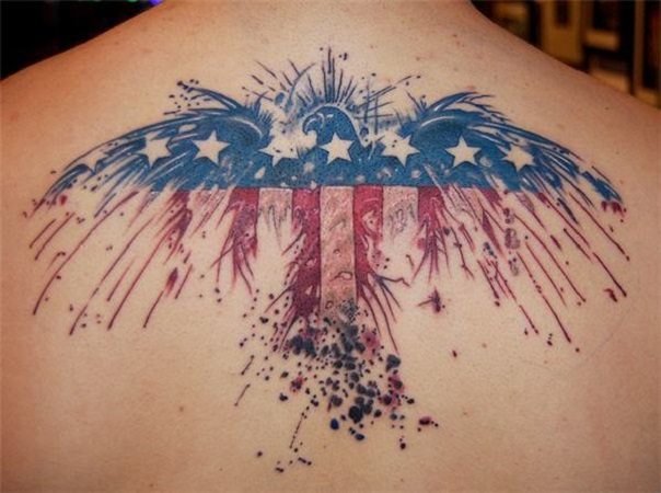 An eagle tattoo