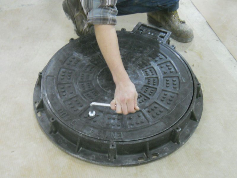 iron manhole cover