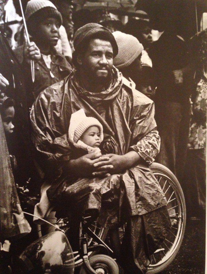 1977 - Vietnam veteran and wounded warrior Eddie Robinson at Chattanooga Veterans Day parade