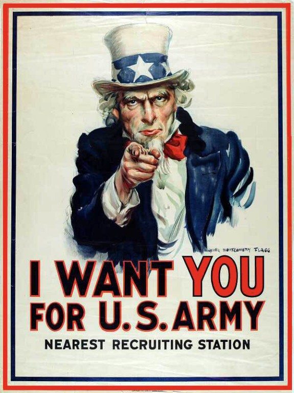 A WWII recruiting poster