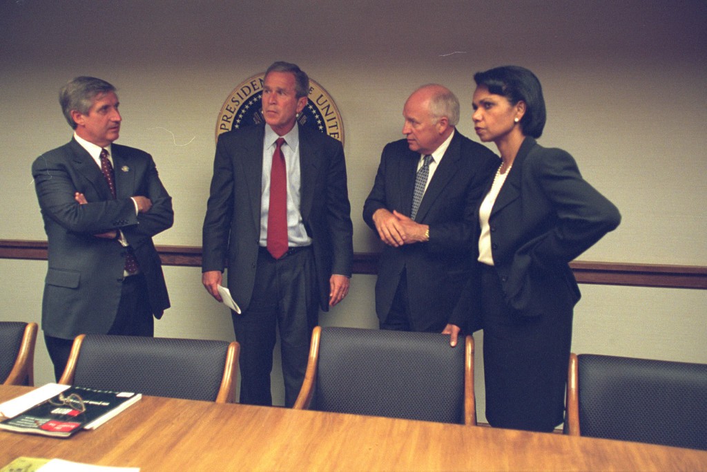 Never-before-seen photos show Bush administration officials right after 9/11