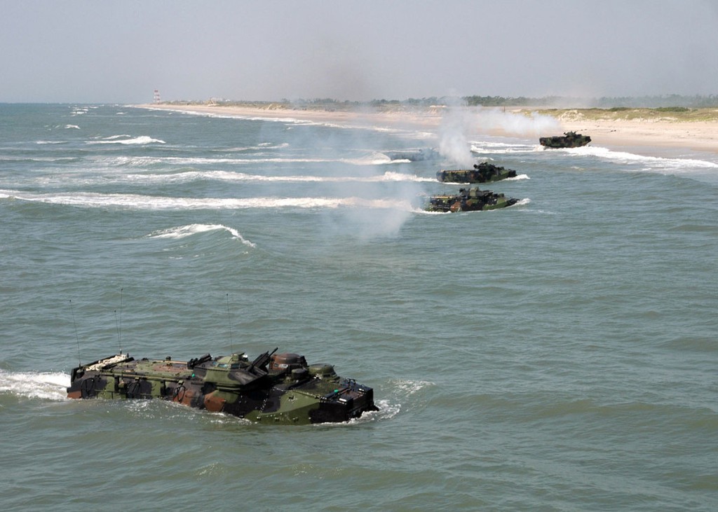 Marines taking a beach