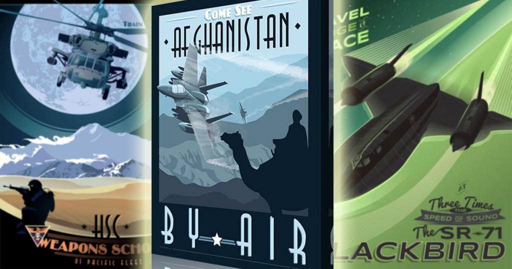 These artists create awesome vintage-style military posters