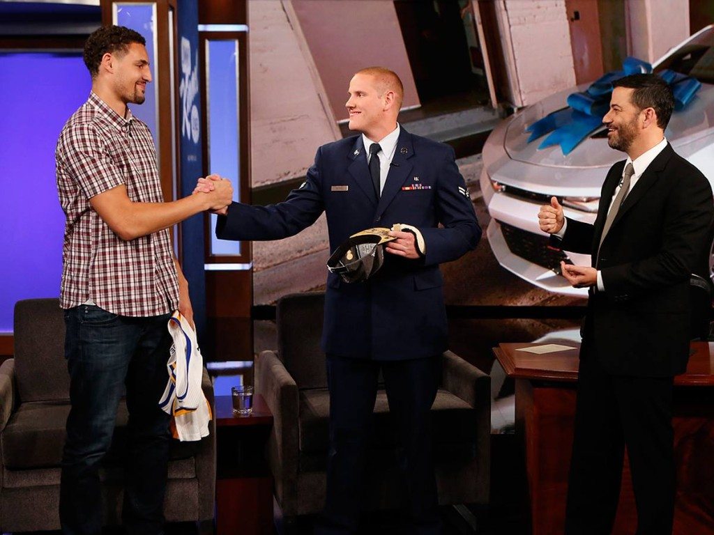 Jimmy Kimmel gave train hero Spencer Stone a brand new Chevy Camaro