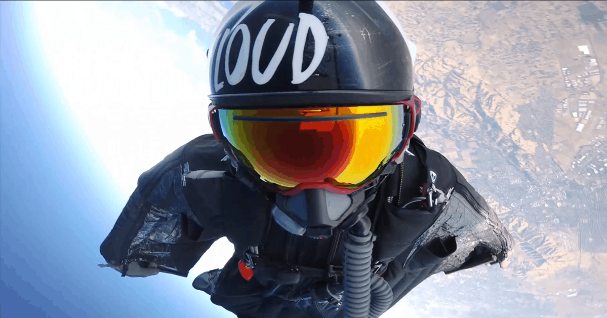 Watch this former Navy SEAL break the world wing suit record for charity