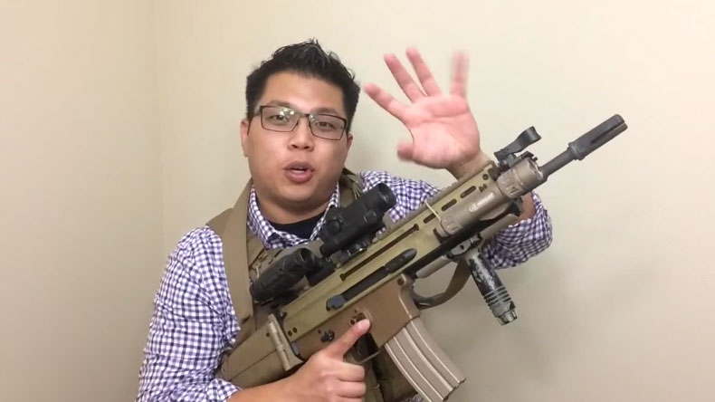 Watch this man teach you how to reload in the worst possible way