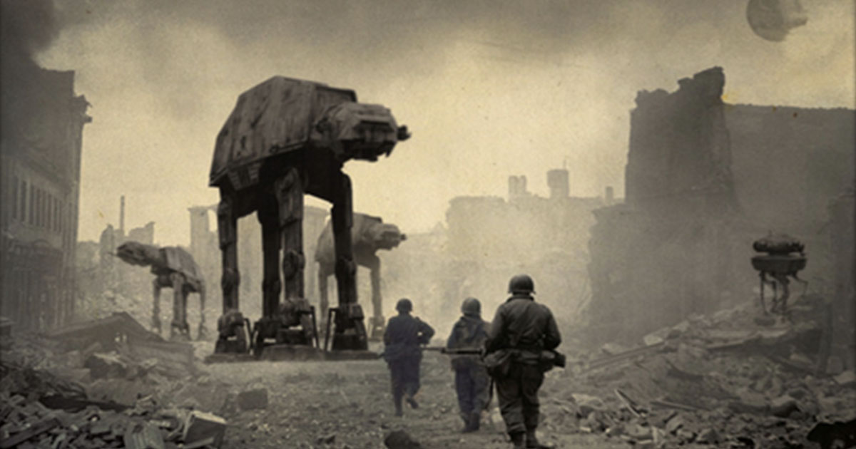 This artist did a World War 2-Star Wars mashup and the result is intense