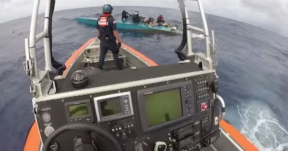 Watch the Coast Guard bust the biggest Narco-Sub ever