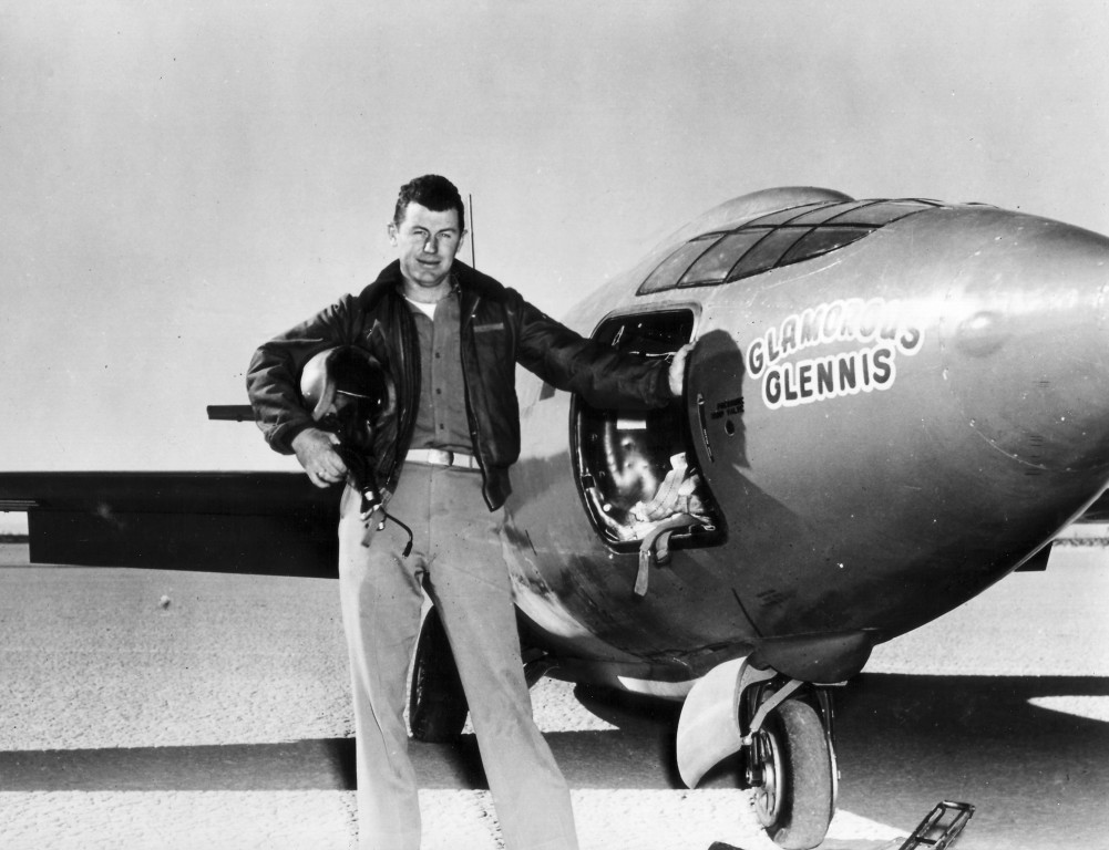 Pilot at secret Muroc Army Air Base