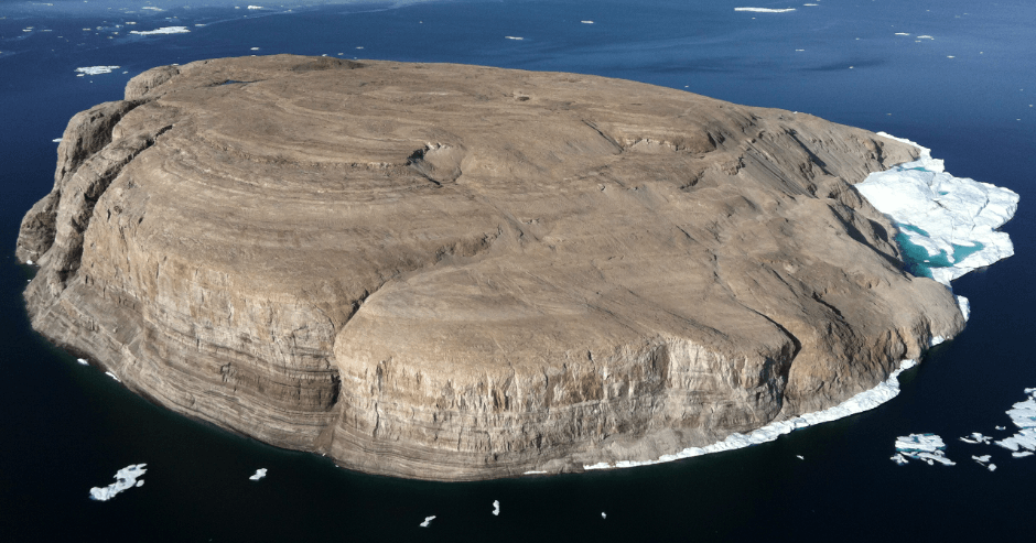 Canada and Denmark are using booze and flags to fight over this island