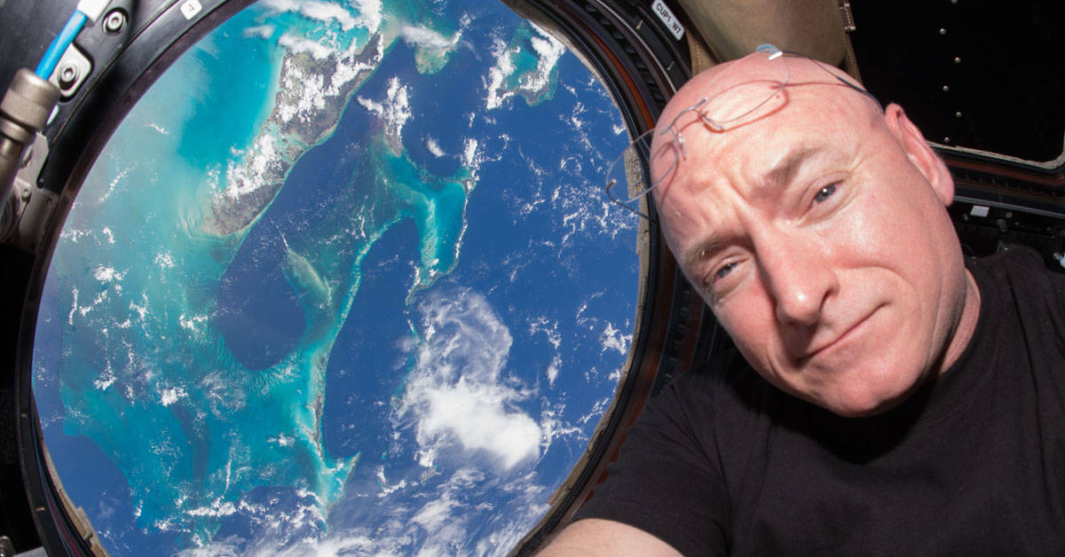 Astronaut and retired Navy Captain Scott Kelly returns to Earth after a year in space