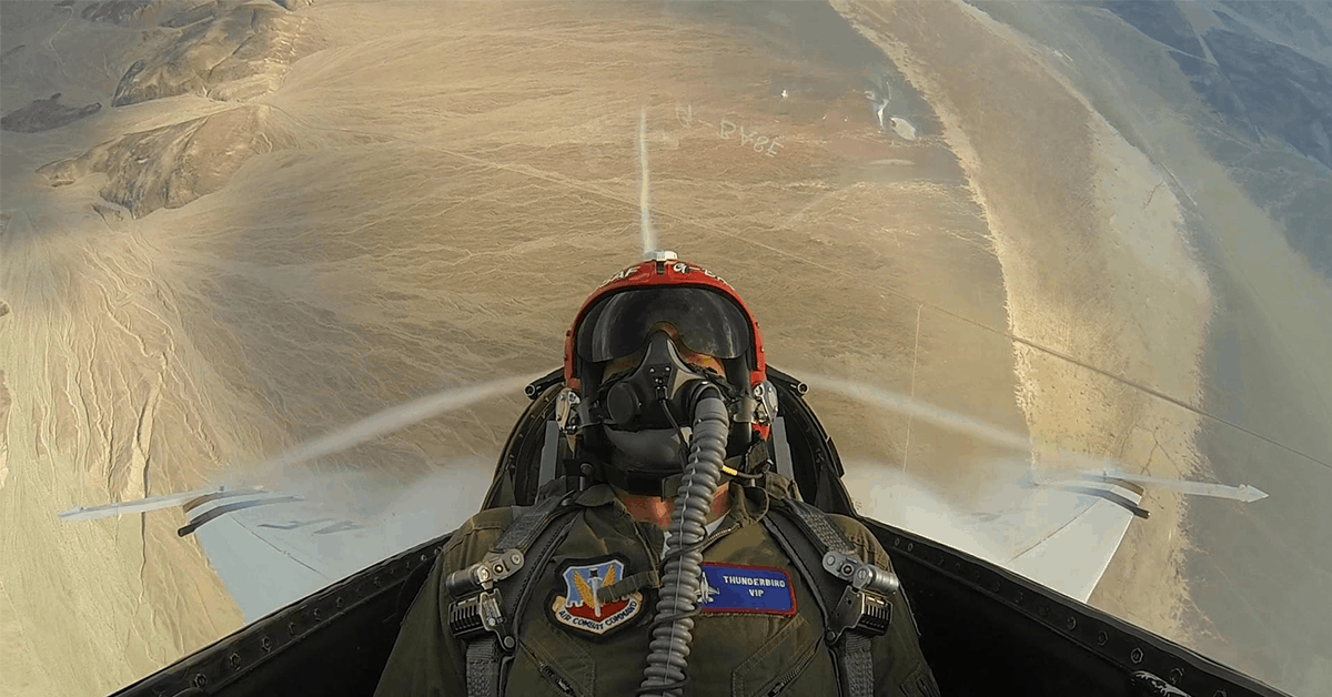 Watch Hollywood tough guy Gerard Butler pull Gs during an F-16 demo flight