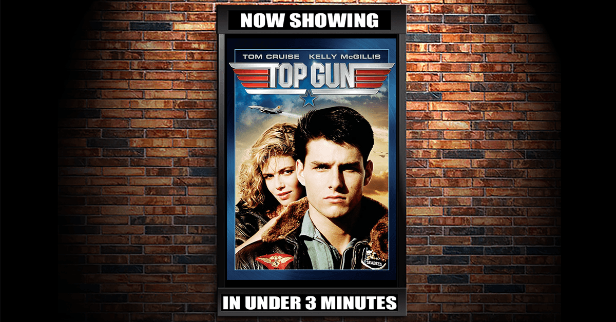 Here’s the Tom Cruise classic ‘Top Gun’ in under 3 minutes