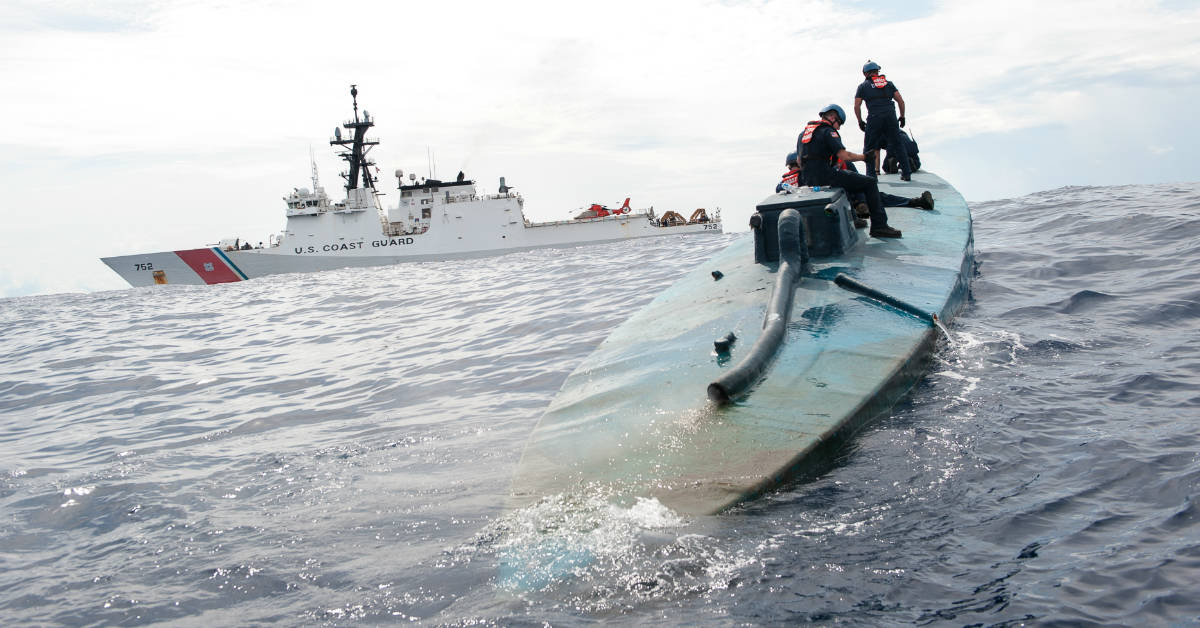 Watch the Coast Guard capture a sub stuffed with 6 tons of cocaine