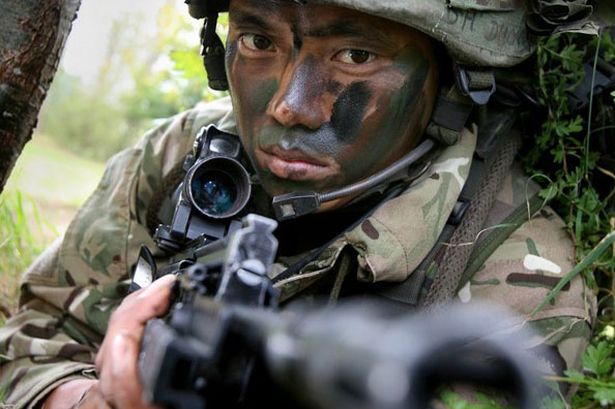 gurkhas with rifle