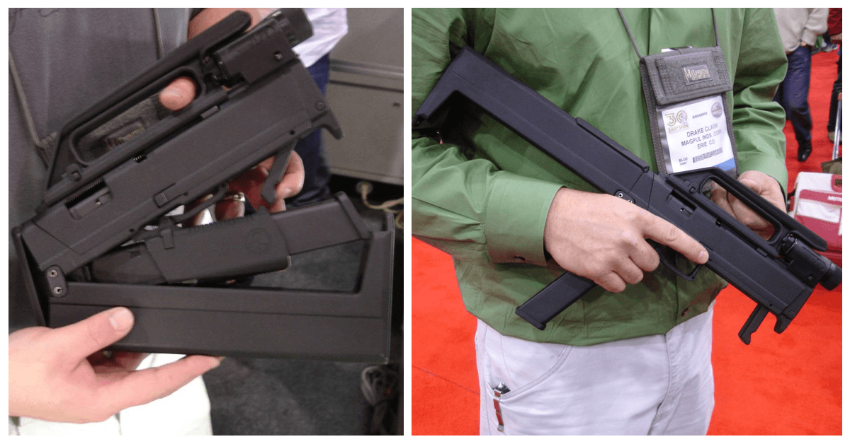 This folding machine gun hides in plain sight