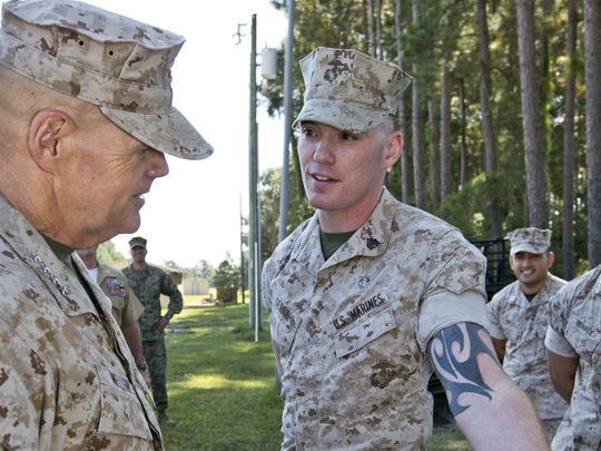 Break out the rulers because the Marine Corps’ new tattoo policy is here