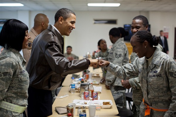 combat zone with president obama