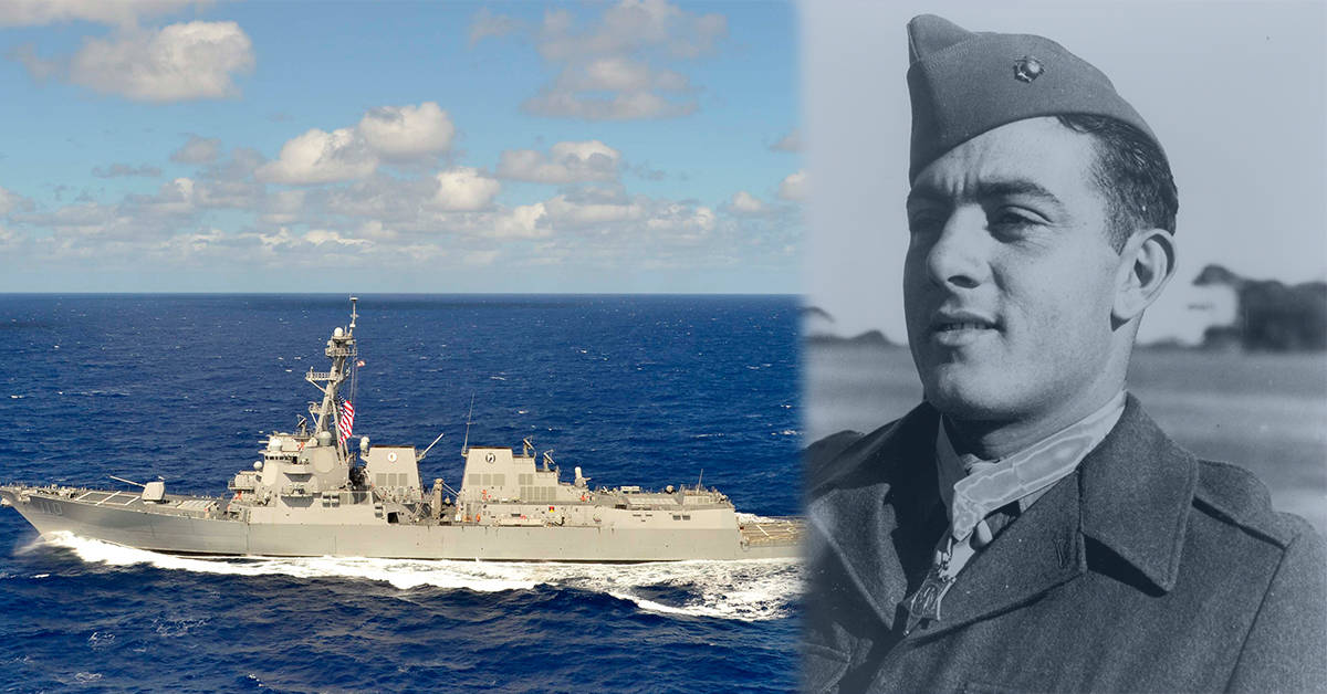 Navy names Arleigh-Burke destroyer after World War II Marine hero