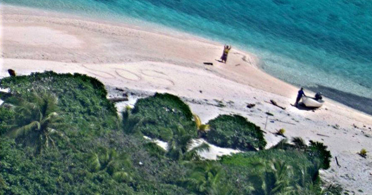 The Coast Guard and Navy just saved real-life castaways from a desert island