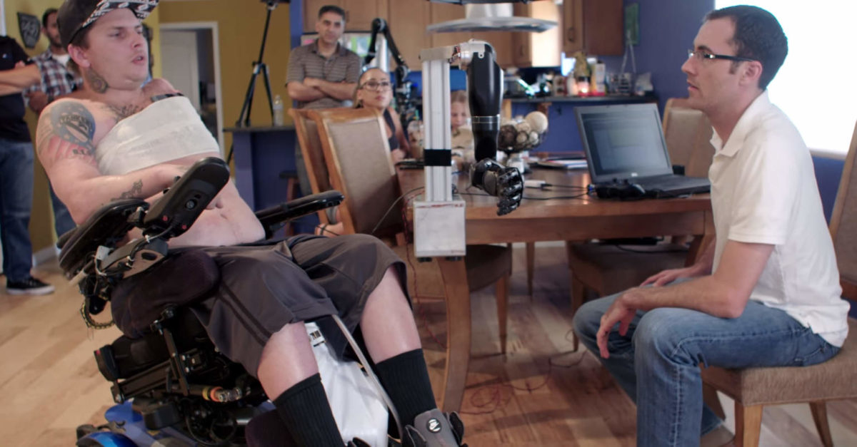 Here’s what happens when a wounded warrior uses his arm for the first time in 10 years