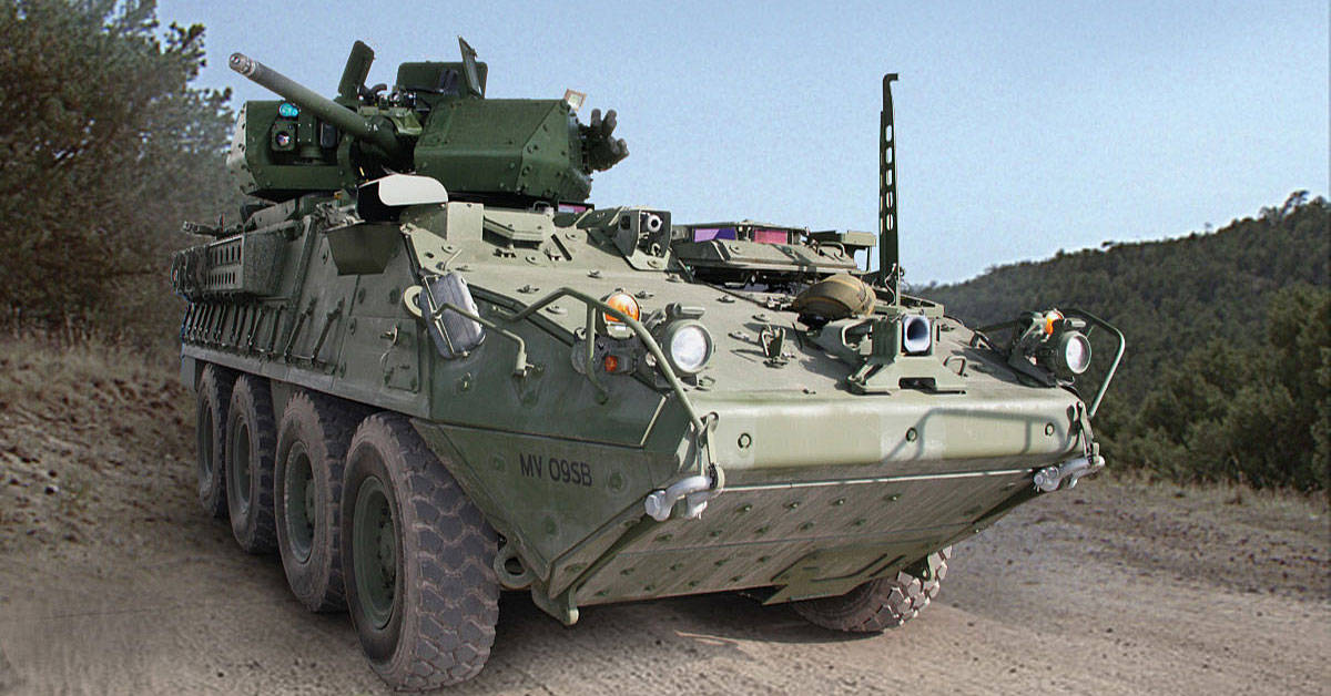 The Army went old school and named this Stryker the ‘Dragoon’