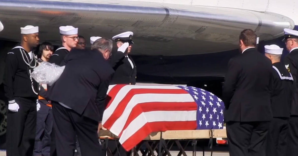 A previously ‘unknown’ sailor killed at Pearl Harbor is returned home 75 years later