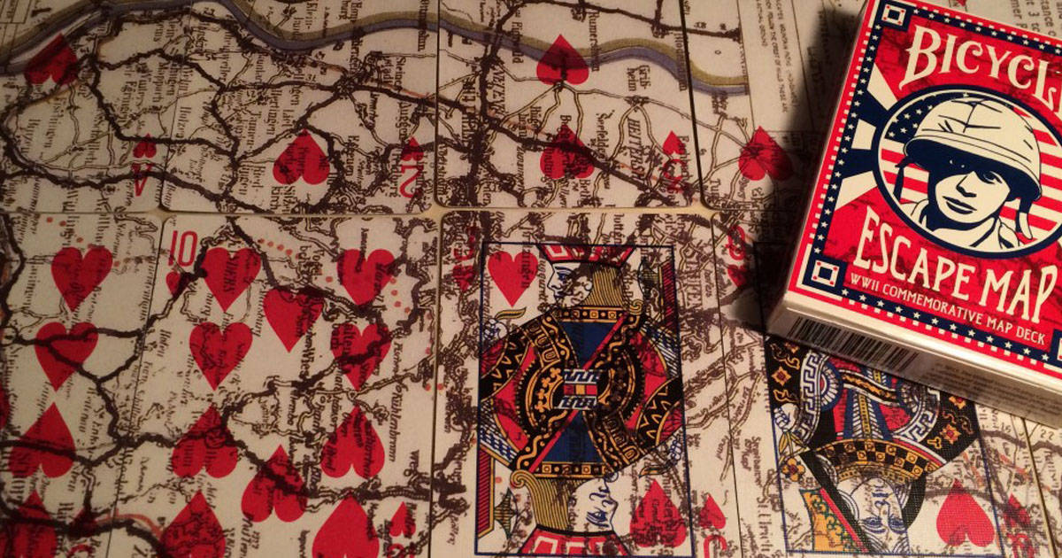 This is how POWs got playing cards with secret escape maps for Christmas